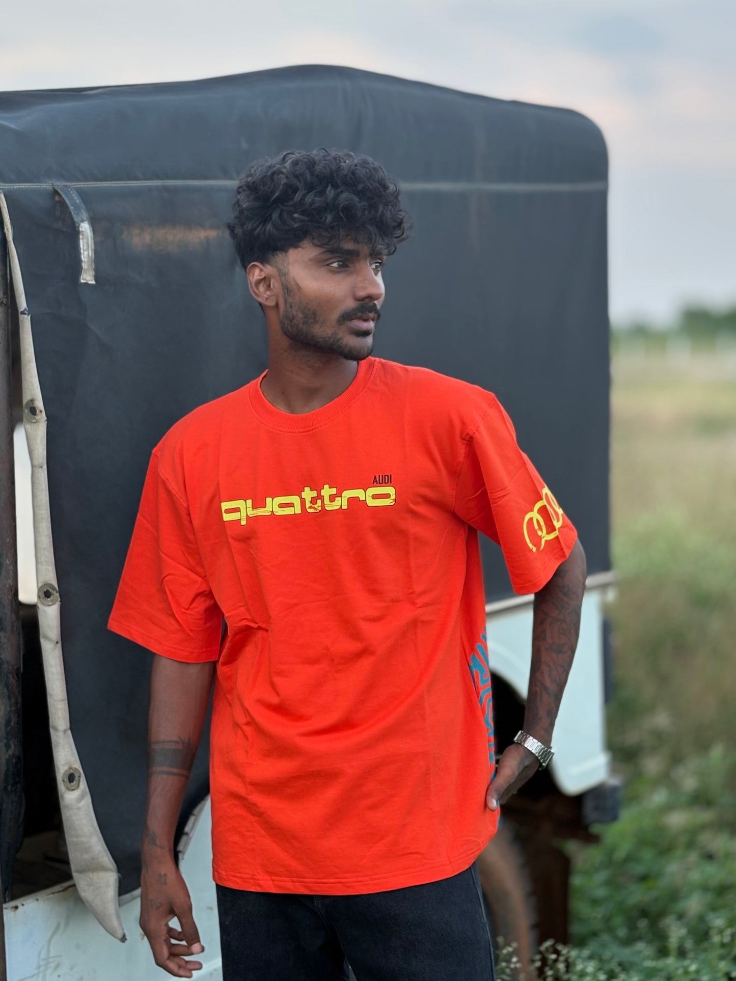 Orange Oversized Tshirt