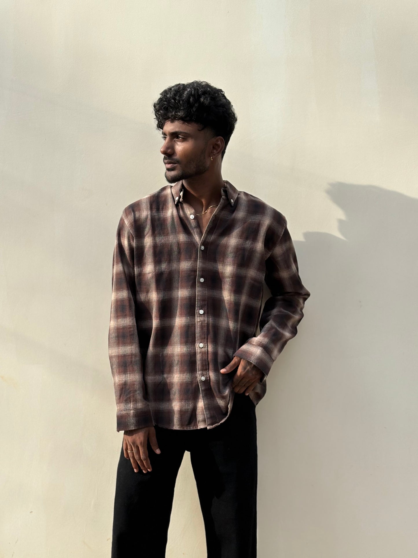 Brown Flannel Shirt