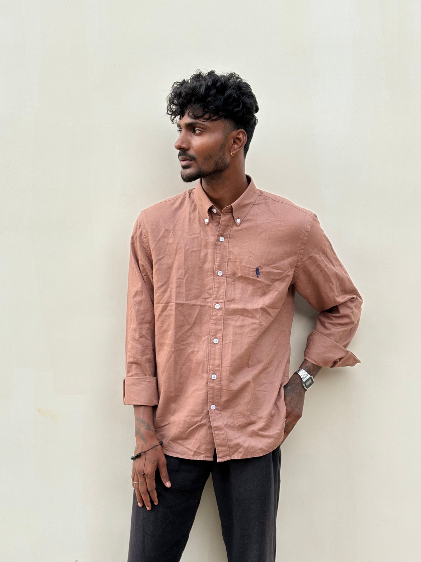 Brown Linen Shirt