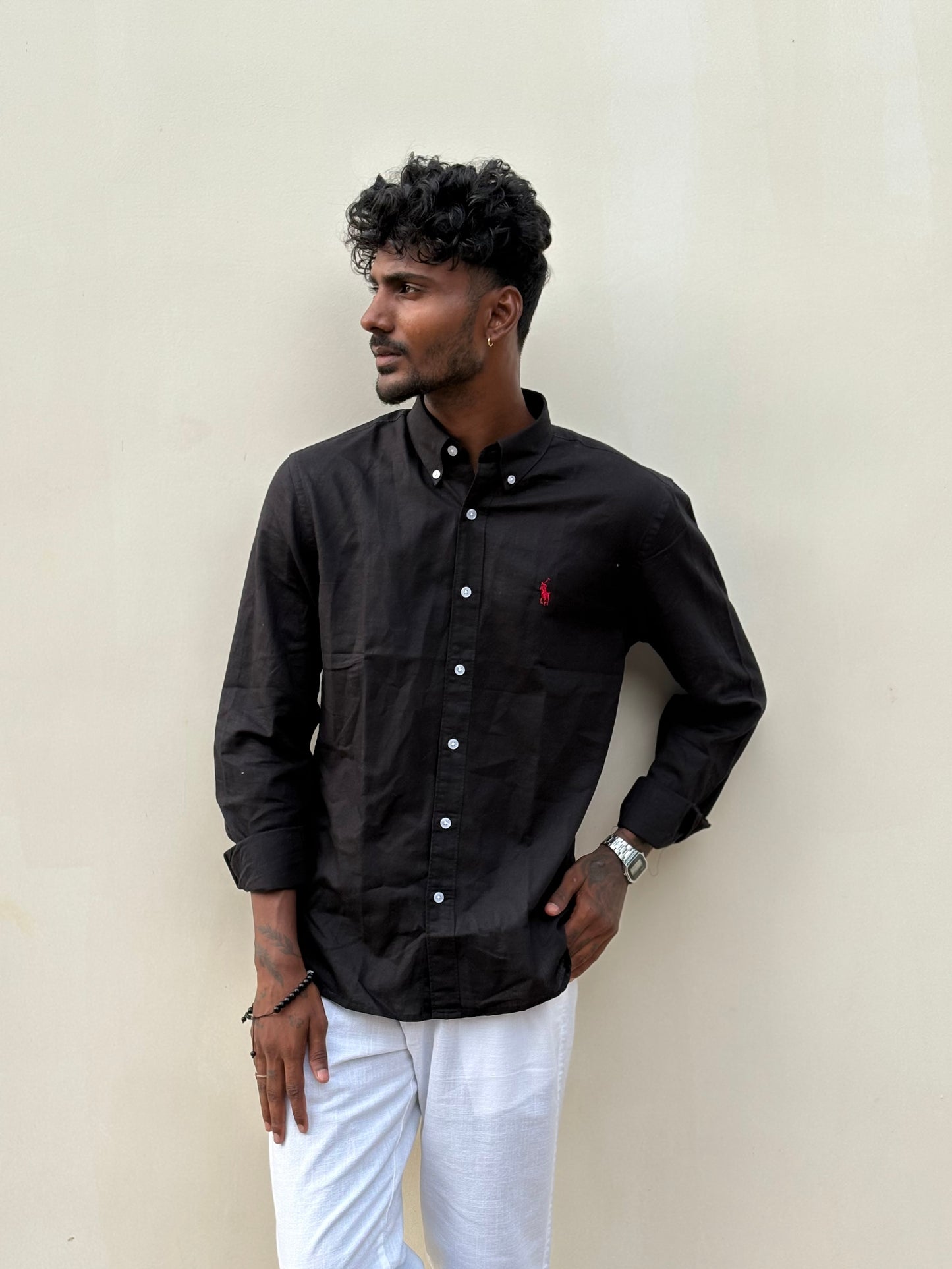 Black Linen Shirt