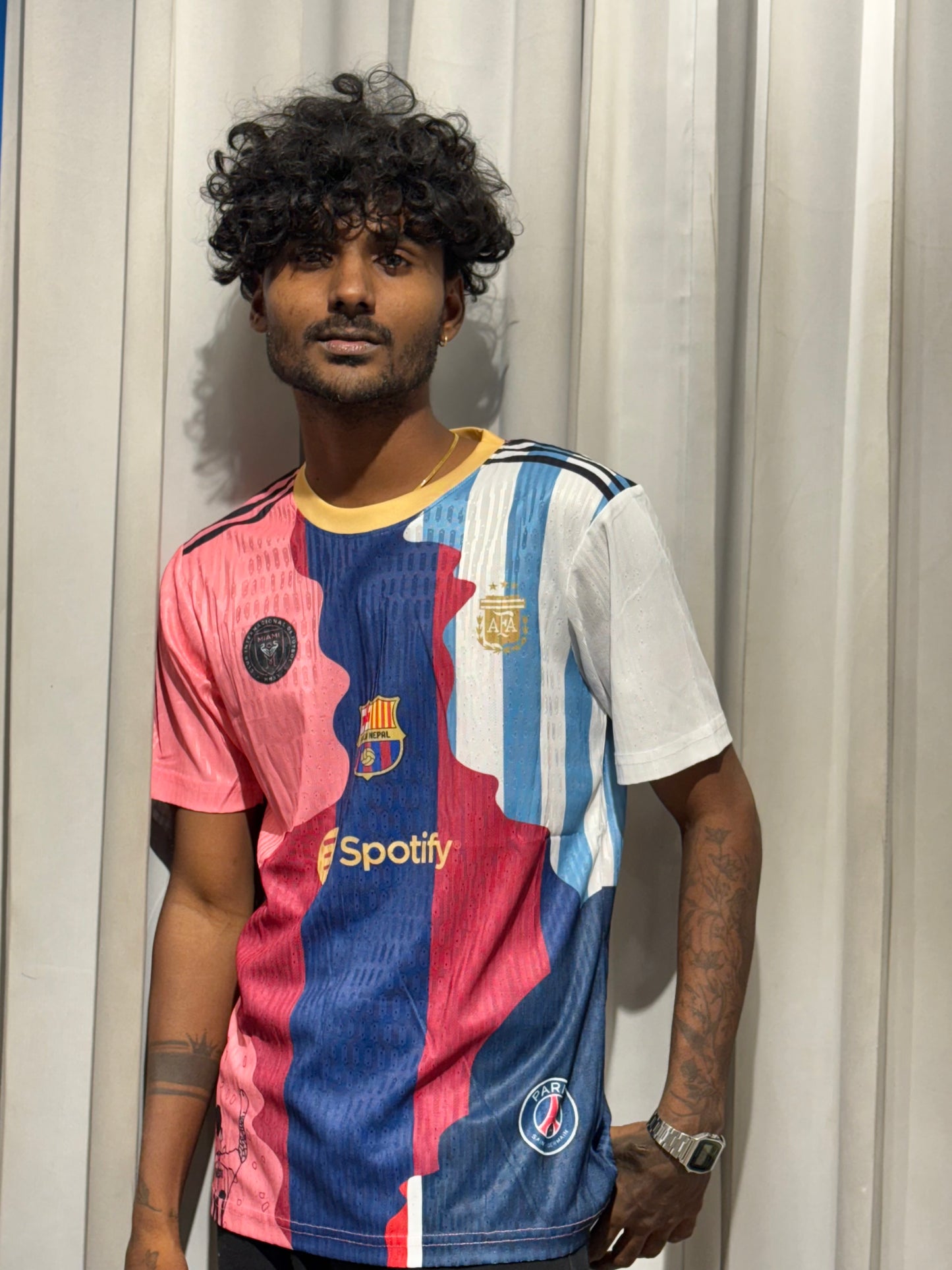 MESSI ALL CLUBS JERSEY (player version)