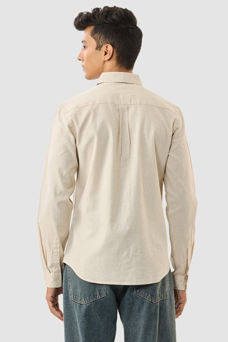 Light Yellow Linen Shirt