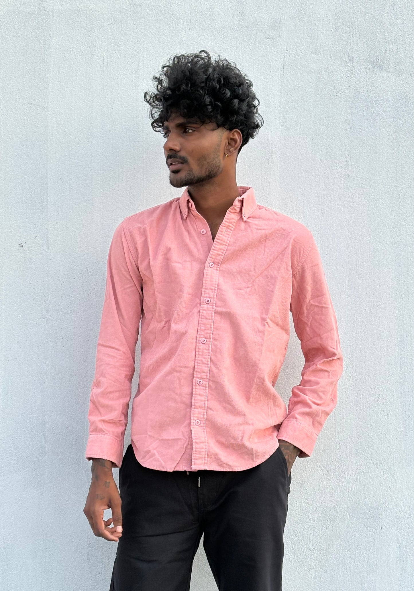 Pink Corduroy Shirt