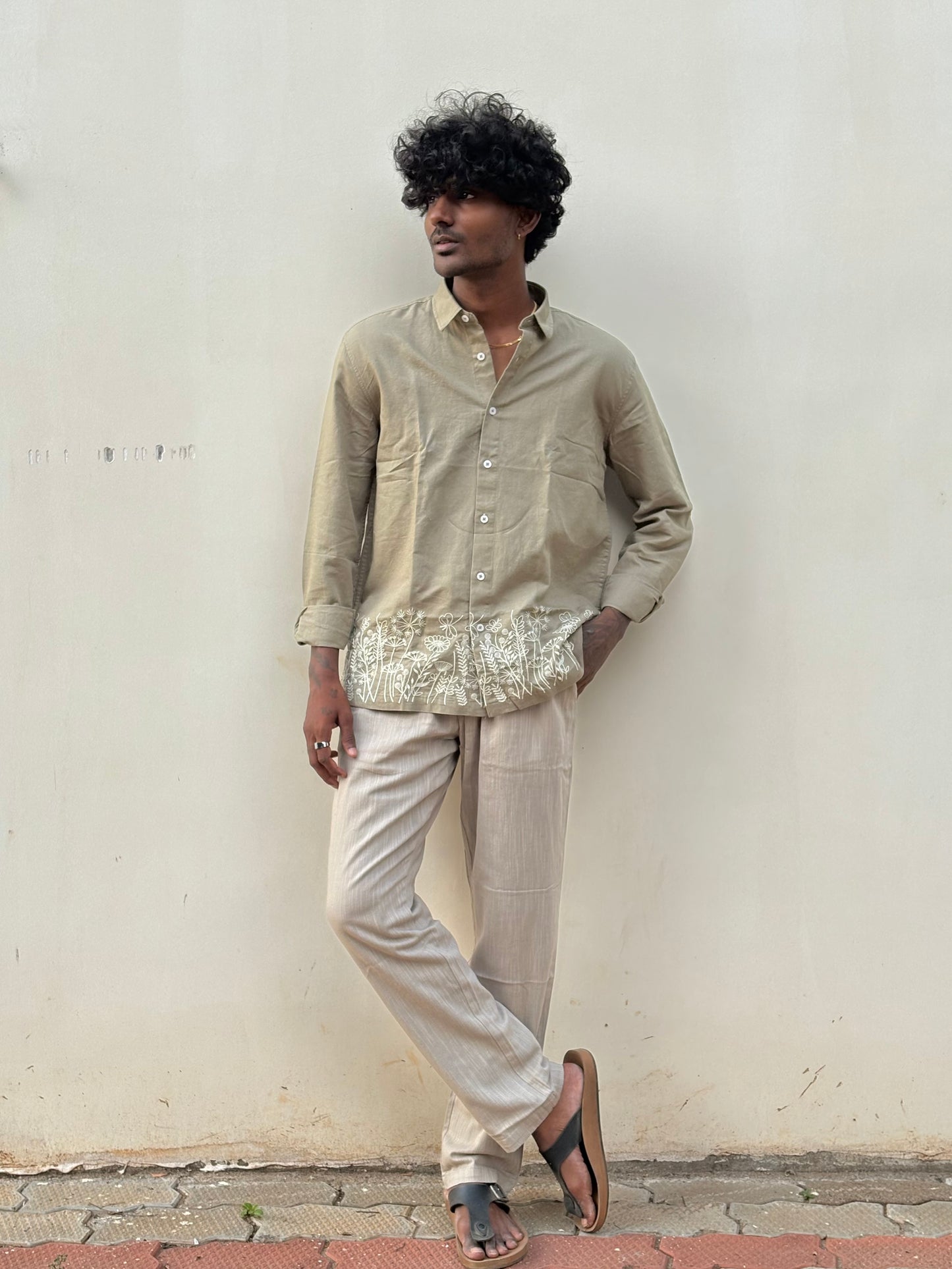 Sandle Relax Fit Linen Pants