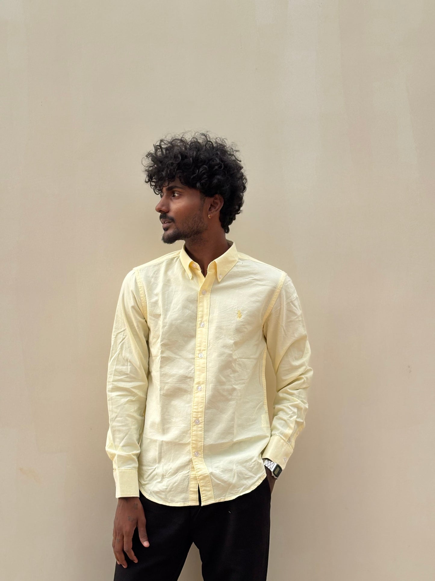 Light Yellow Cotton Shirt