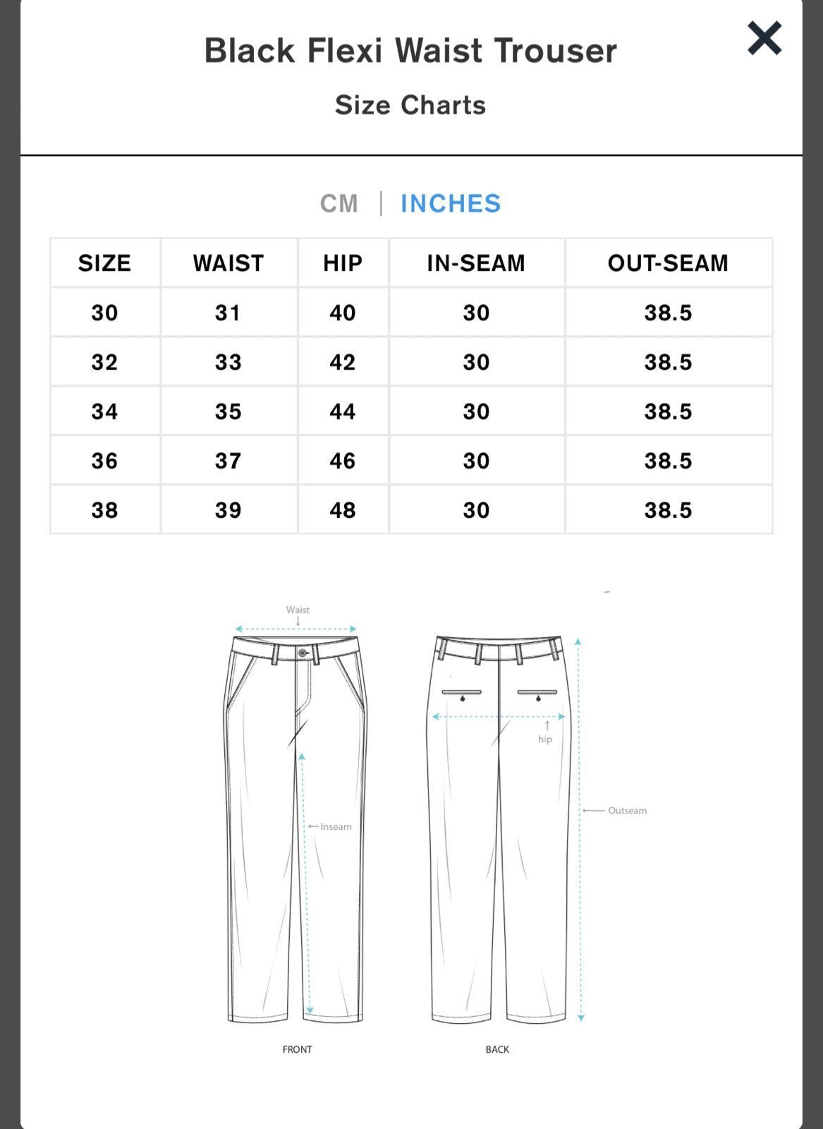 Black Polo Fit Formal Pants