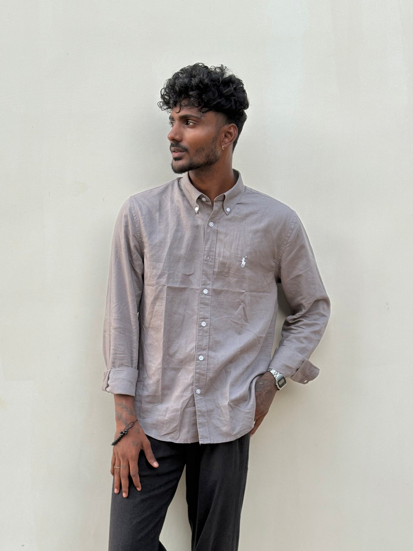 Grey Linen Shirt