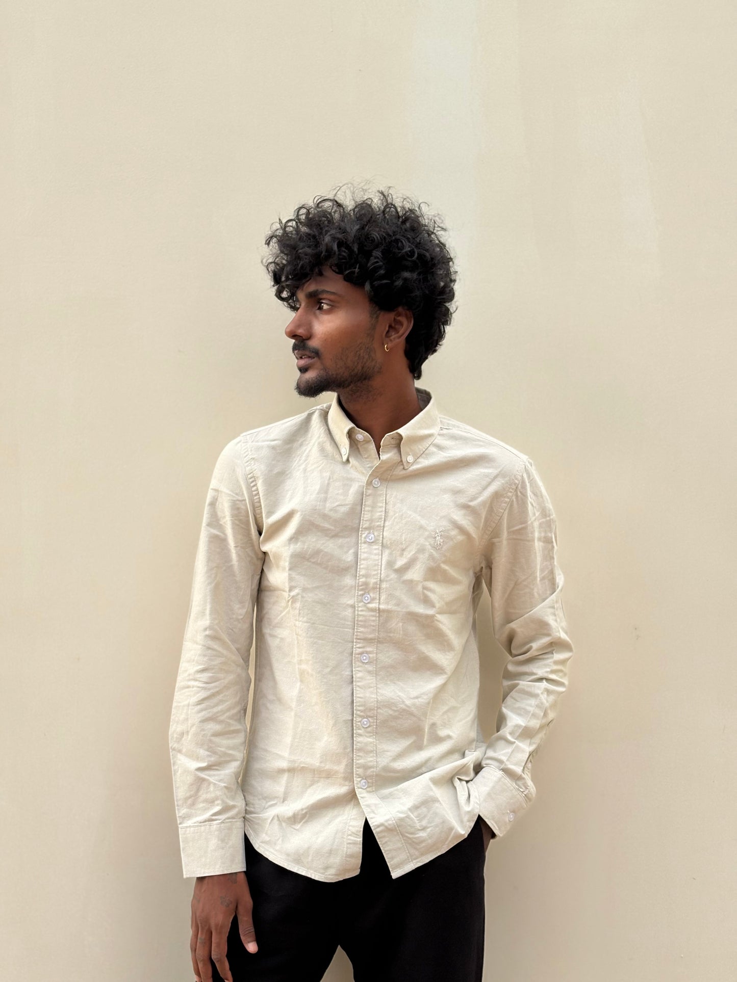 Beige Cotton Shirt
