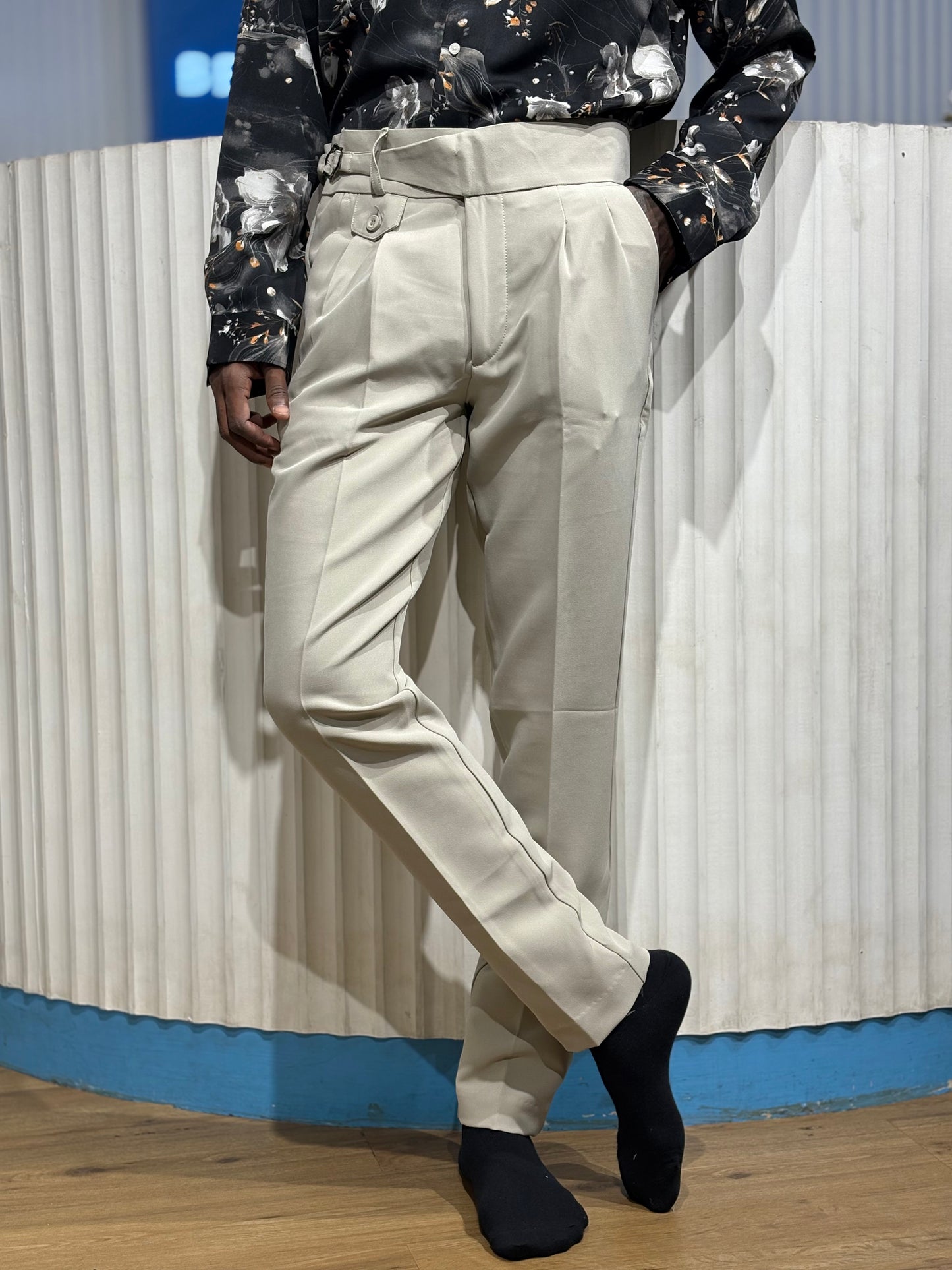 Light Grey Gurkha Pant