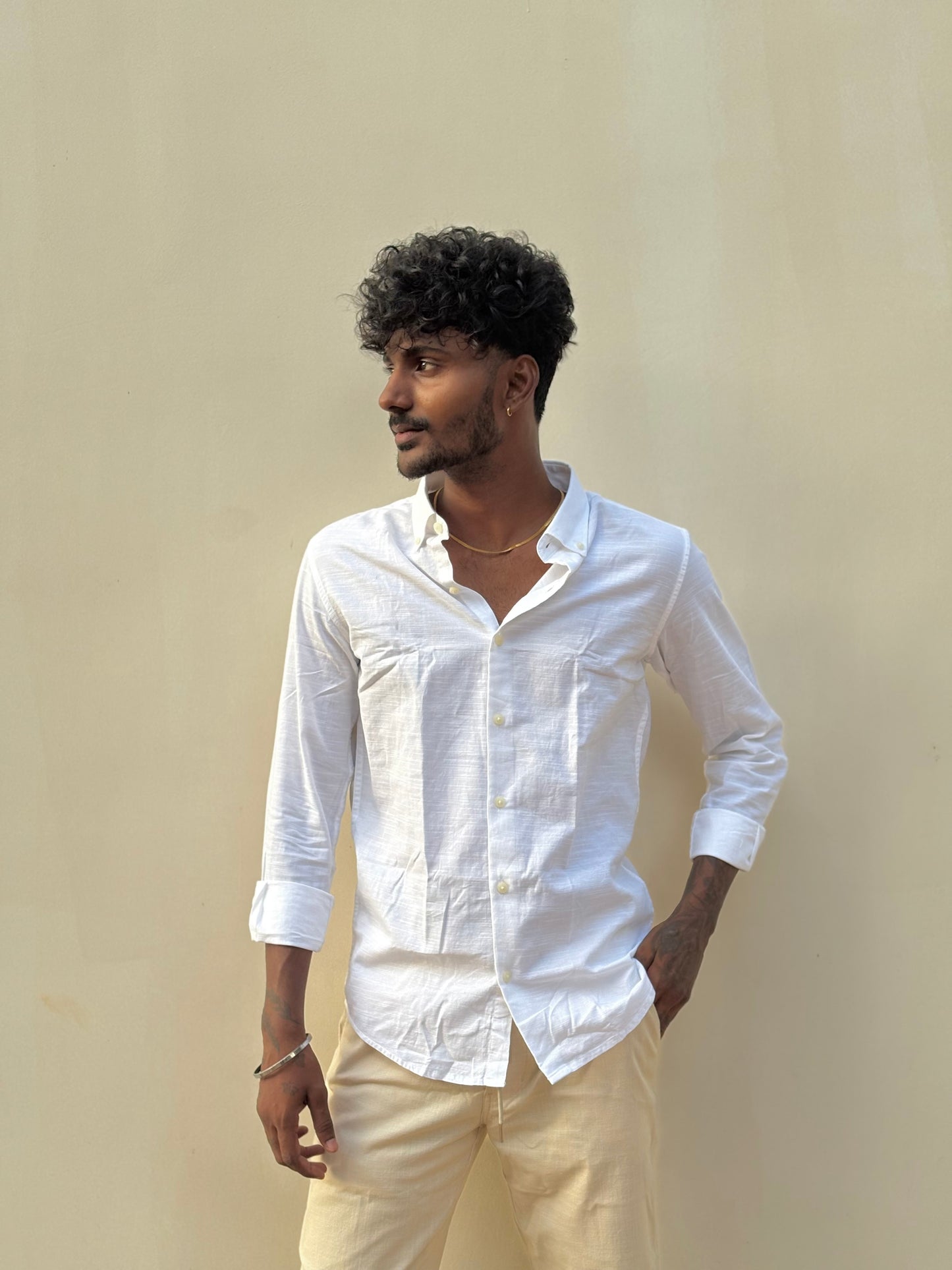 White Linen Shirt