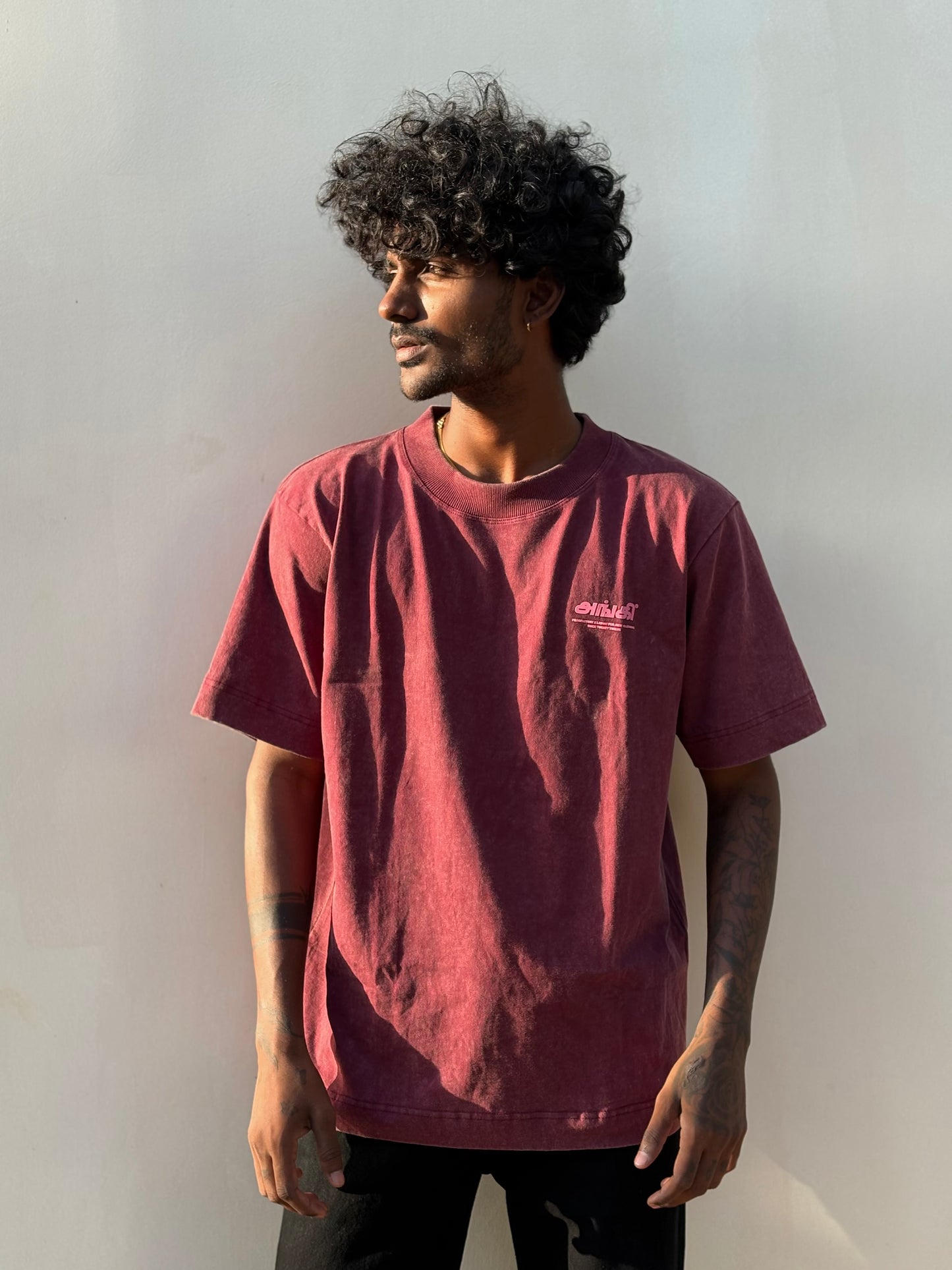 Maroon Oversized Tshirt
