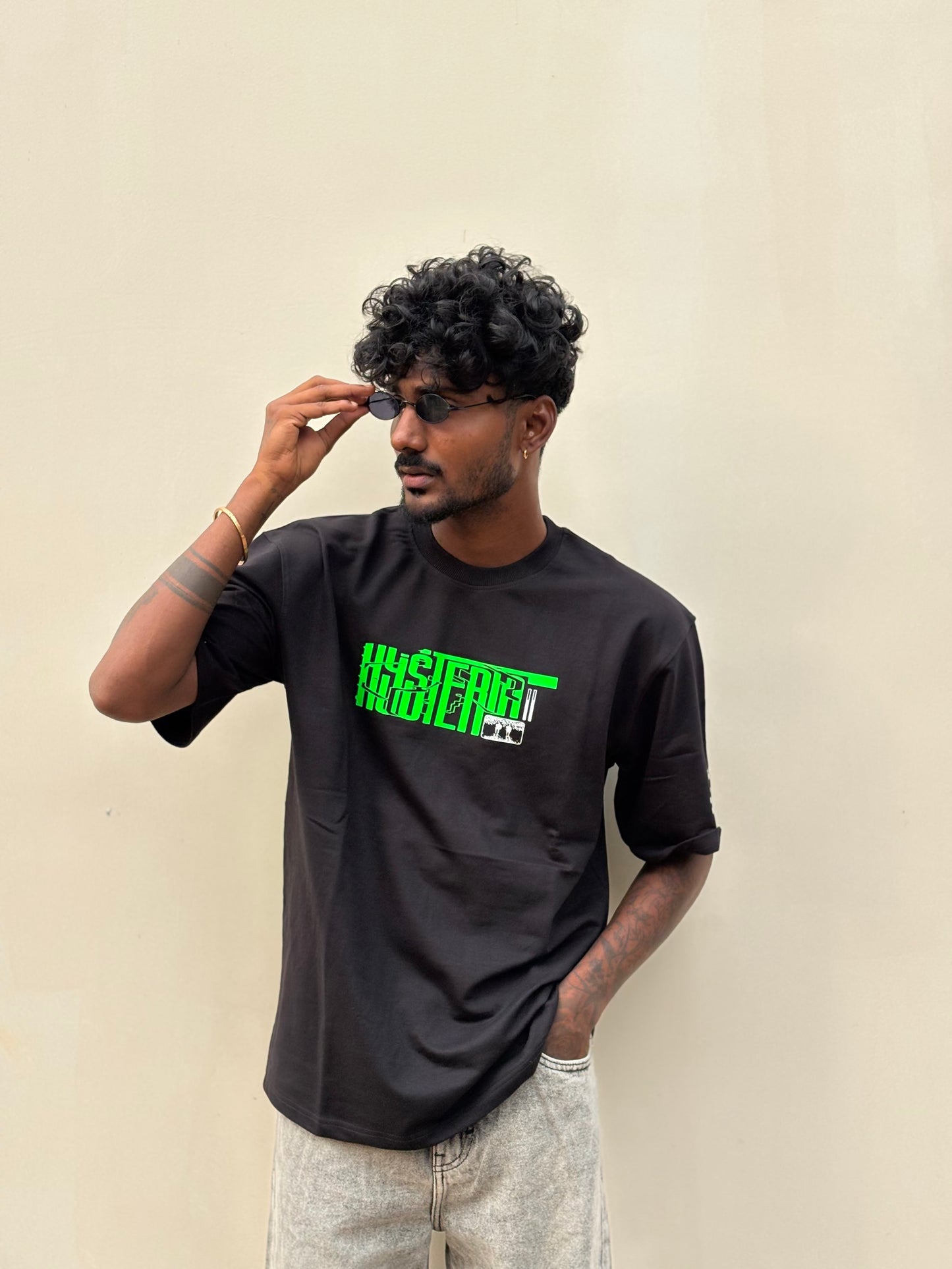 Black Neon Oversized Tshirt