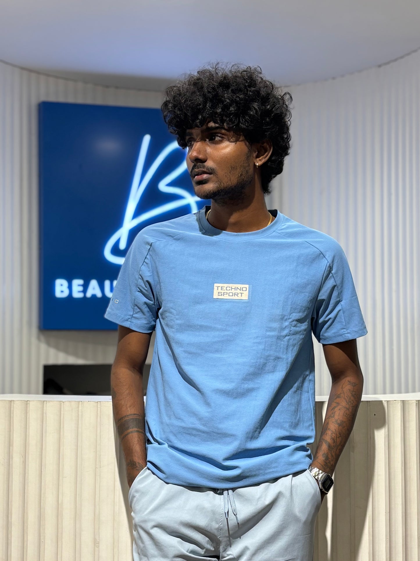Blue Dry Fit T-Shirt