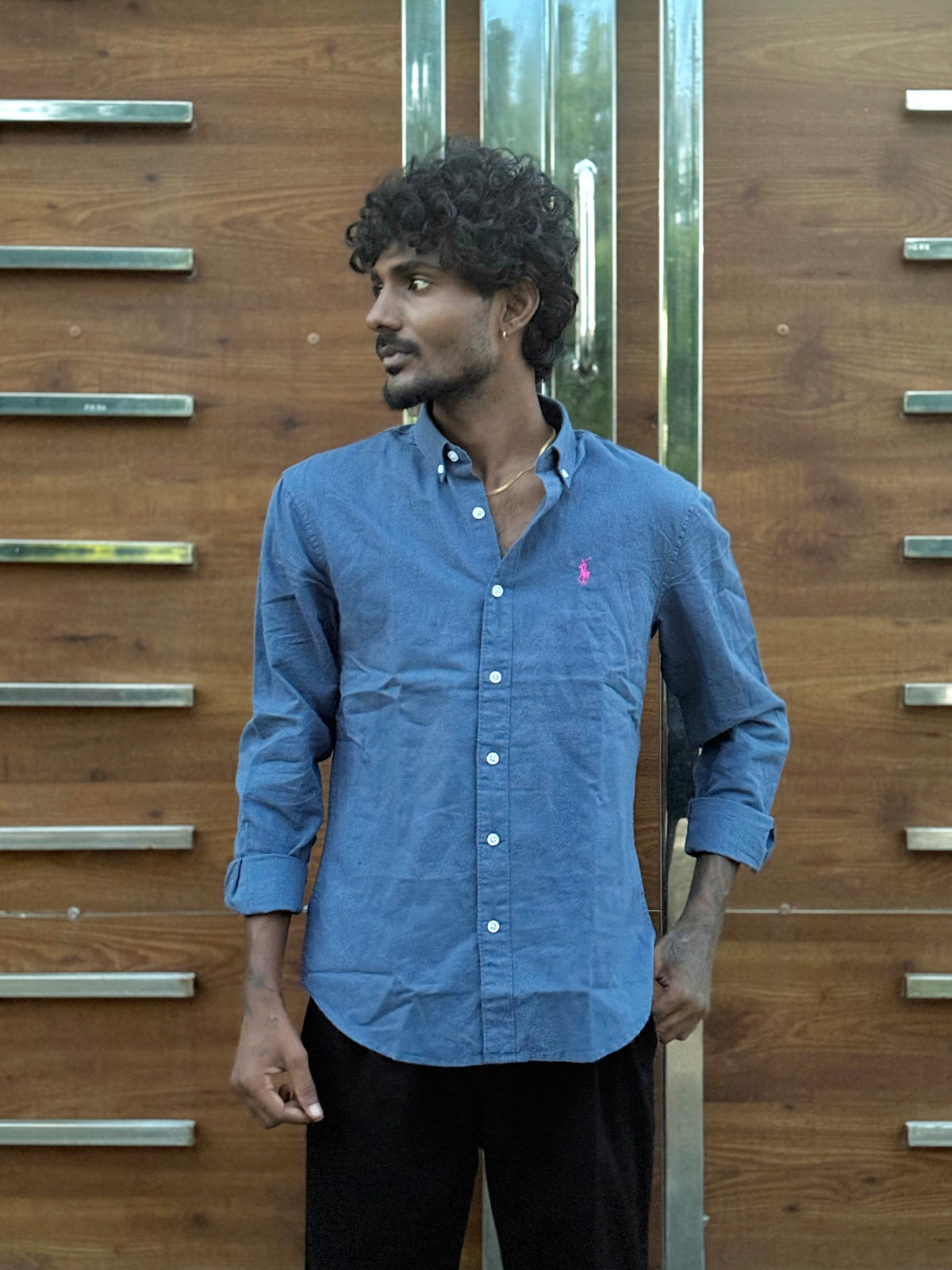 Blue Linen Shirt