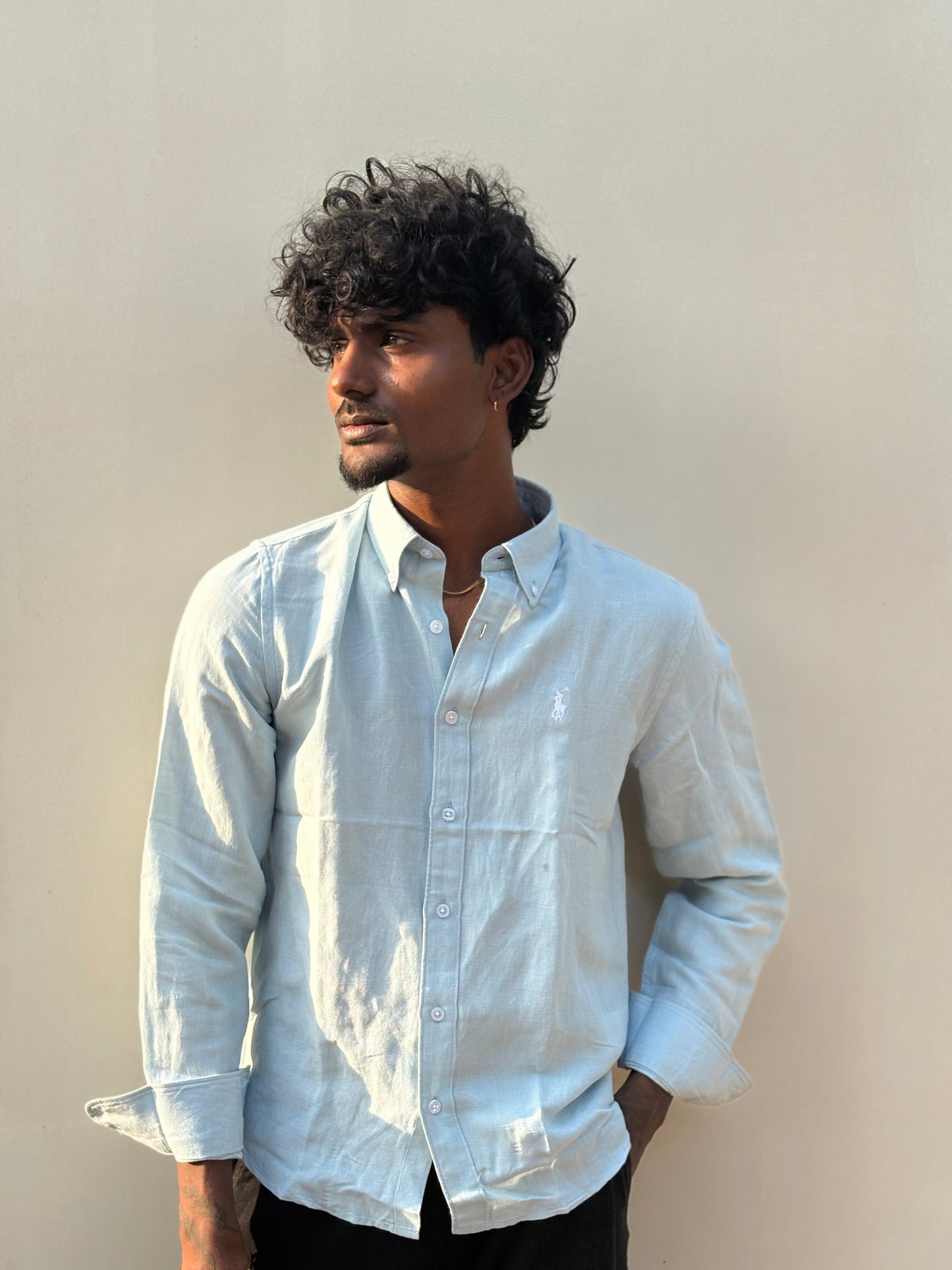 Blue Linen Shirt