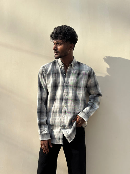 Black And White Flannel Shirt
