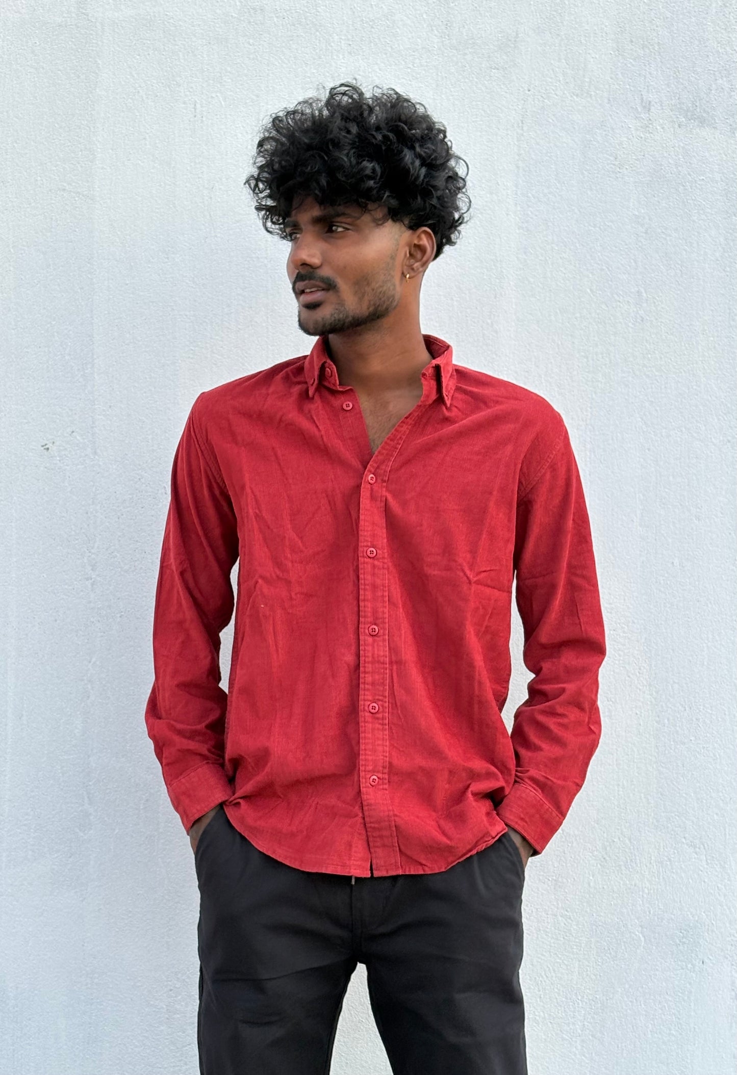 Red Corduroy Shirt