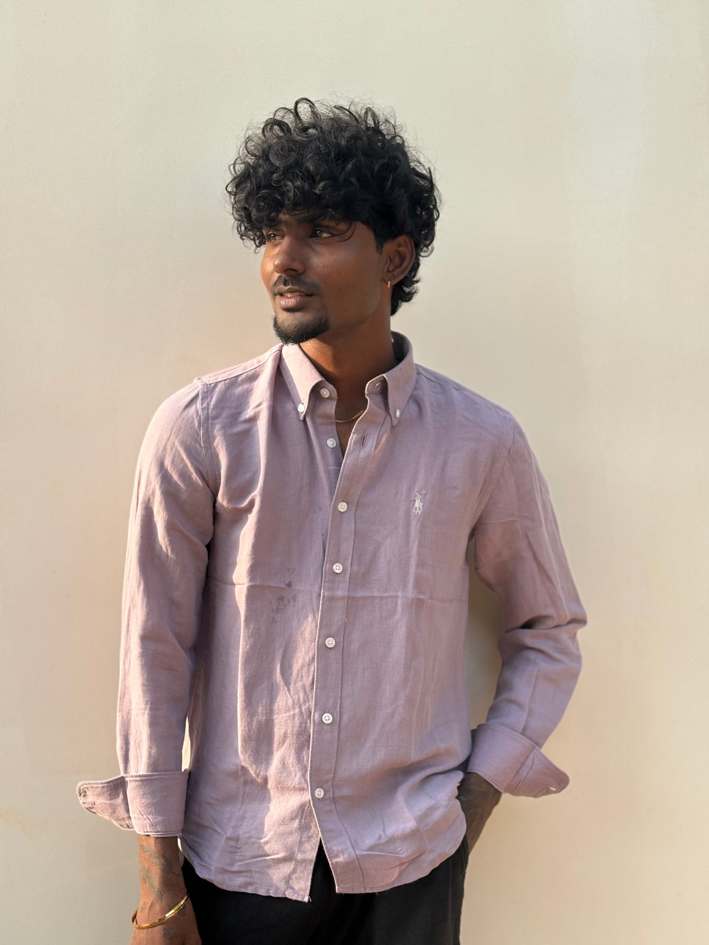 Blackcurrant Linen Shirt