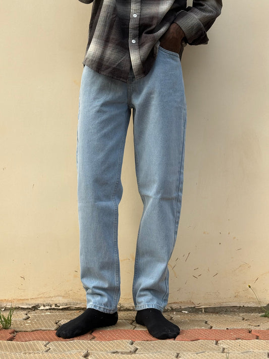 Light Blue Semi Baggy Jeans