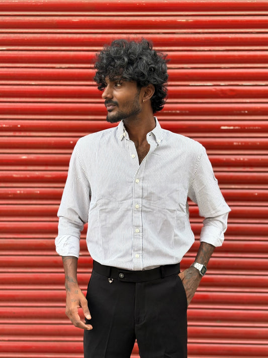 White Striped Shirt