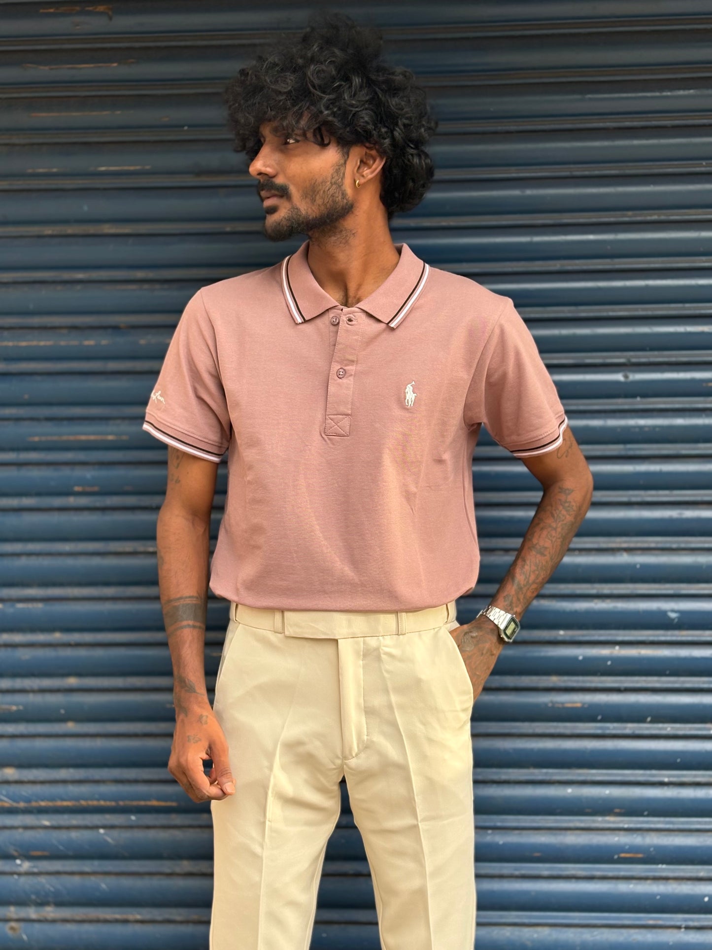 Peach Polo Tshirt