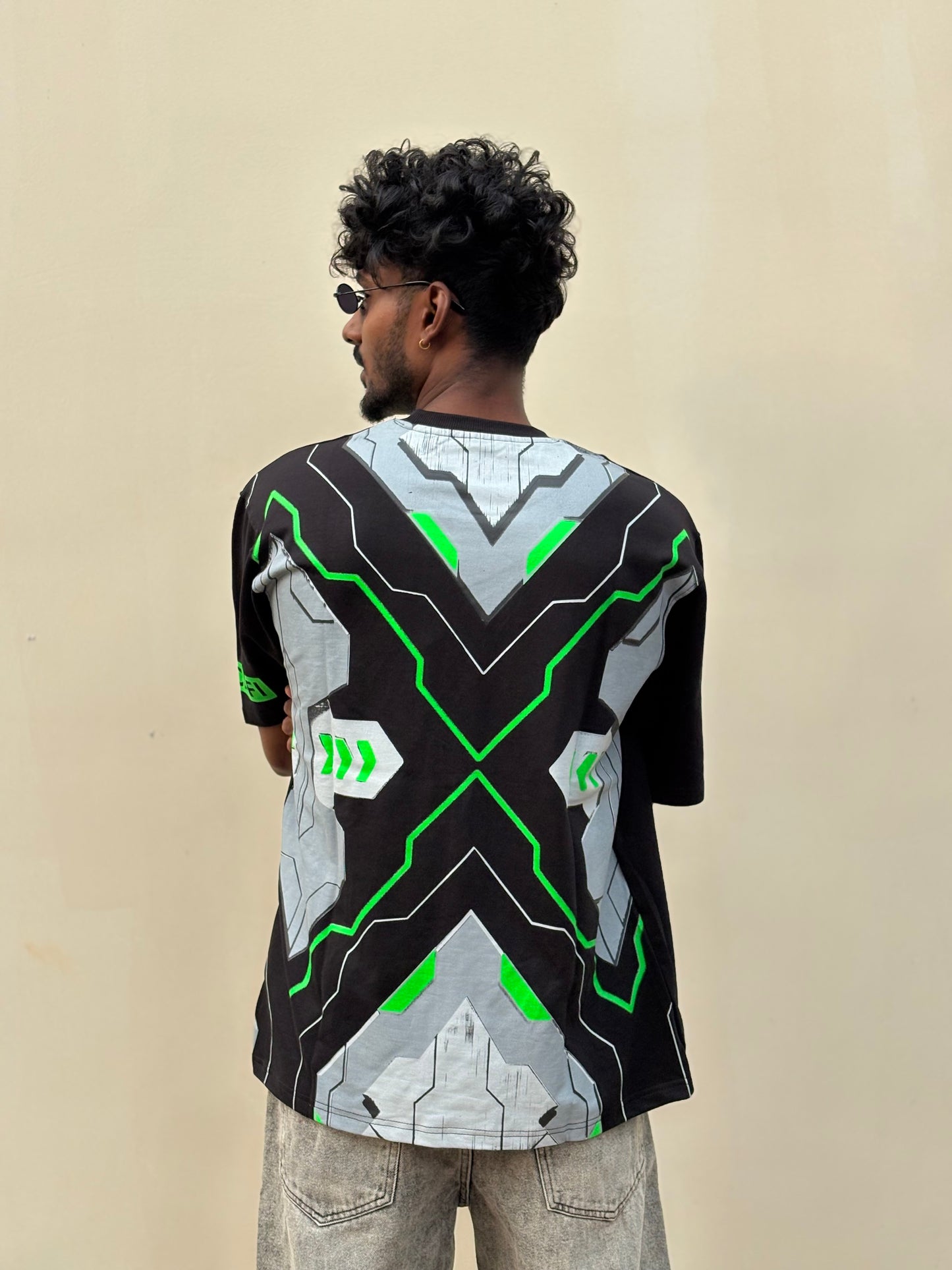 Black Neon Oversized Tshirt