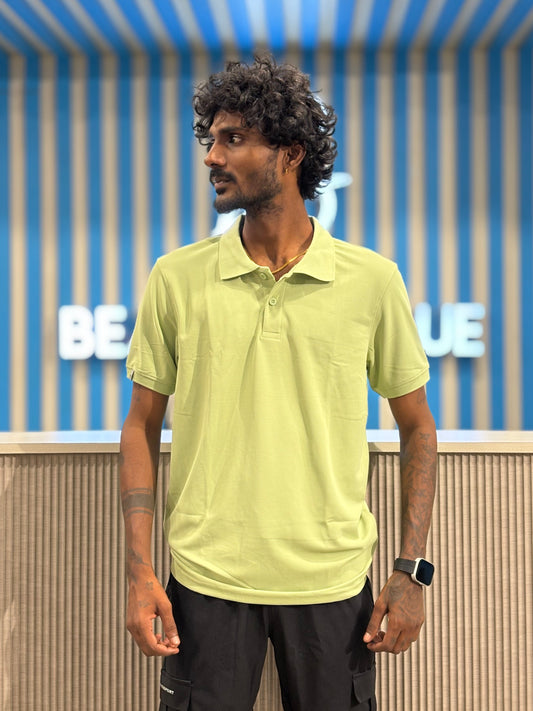 Light Green Honeycomb Polo Tshirt