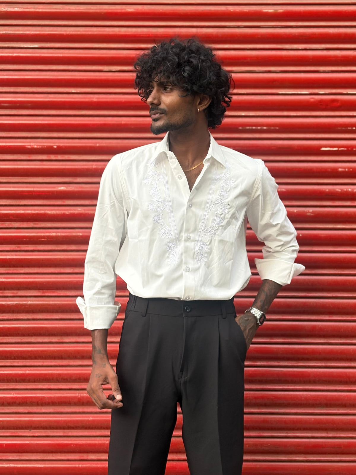 White Embroidery Shirt
