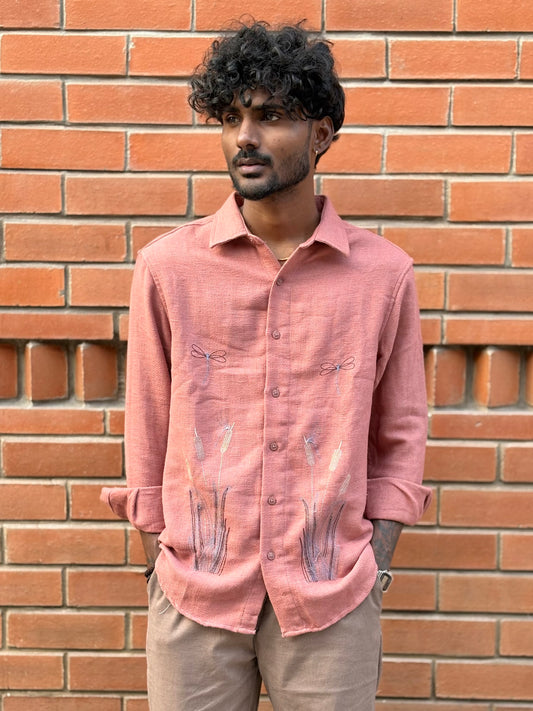 Pink Embroidery Shirt