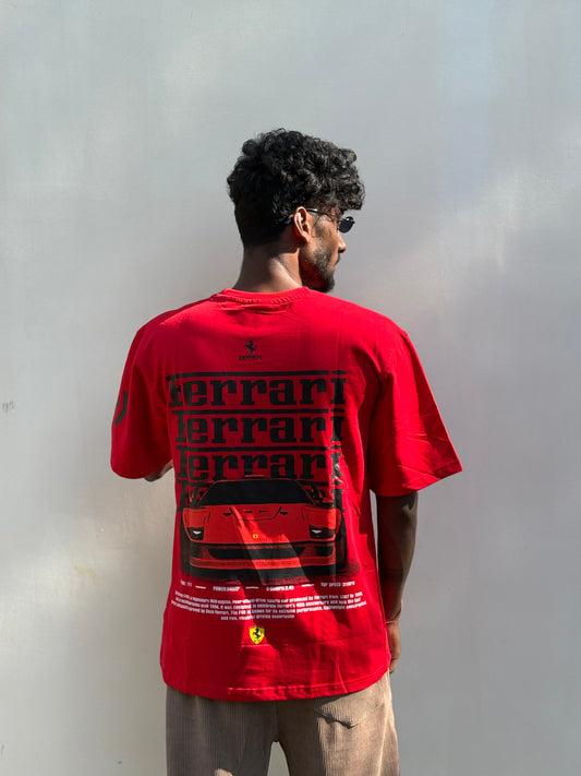 Red Oversized Tshirt