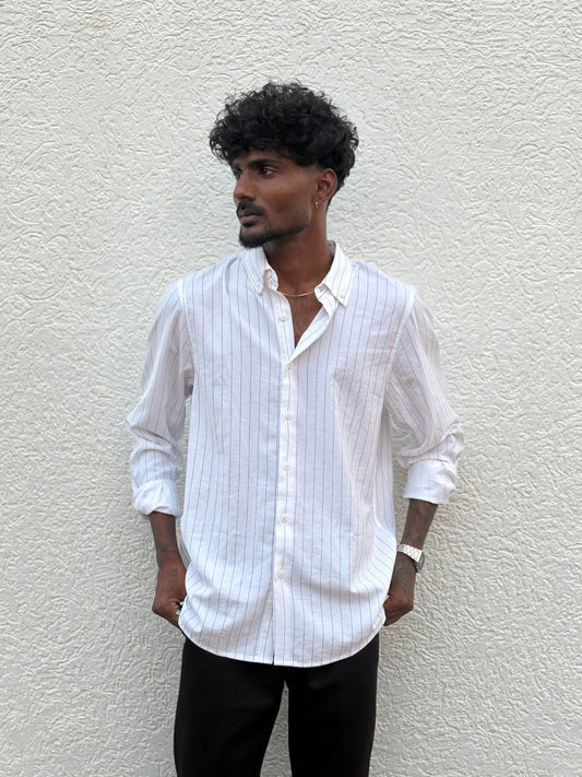 White Striped Shirt
