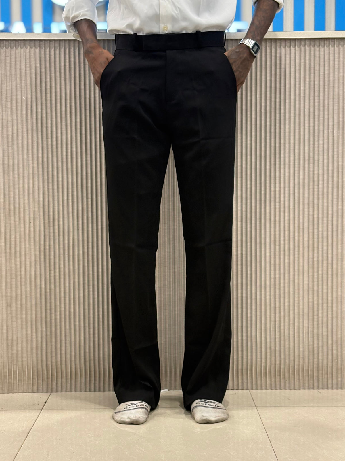 Black Armani Bootcut Formal Pants