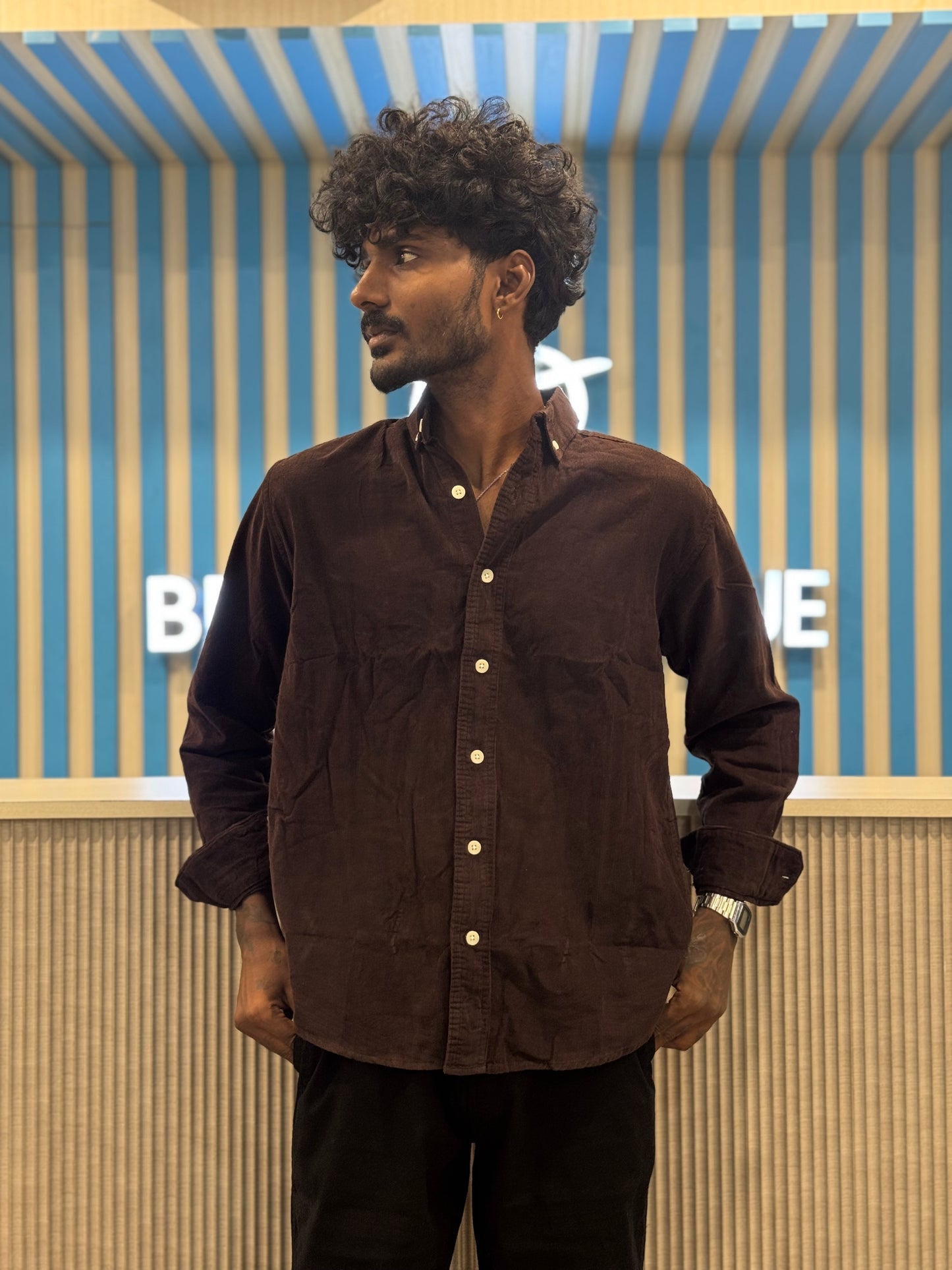 Brown Corduroy Shirt