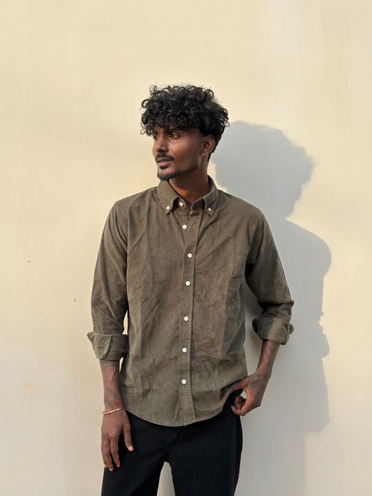 Green Corduroy Shirt