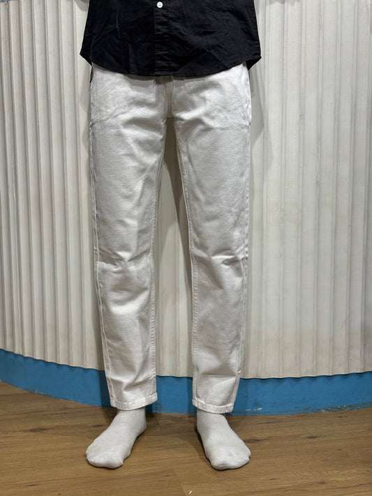 White Semi Baggy Jeans