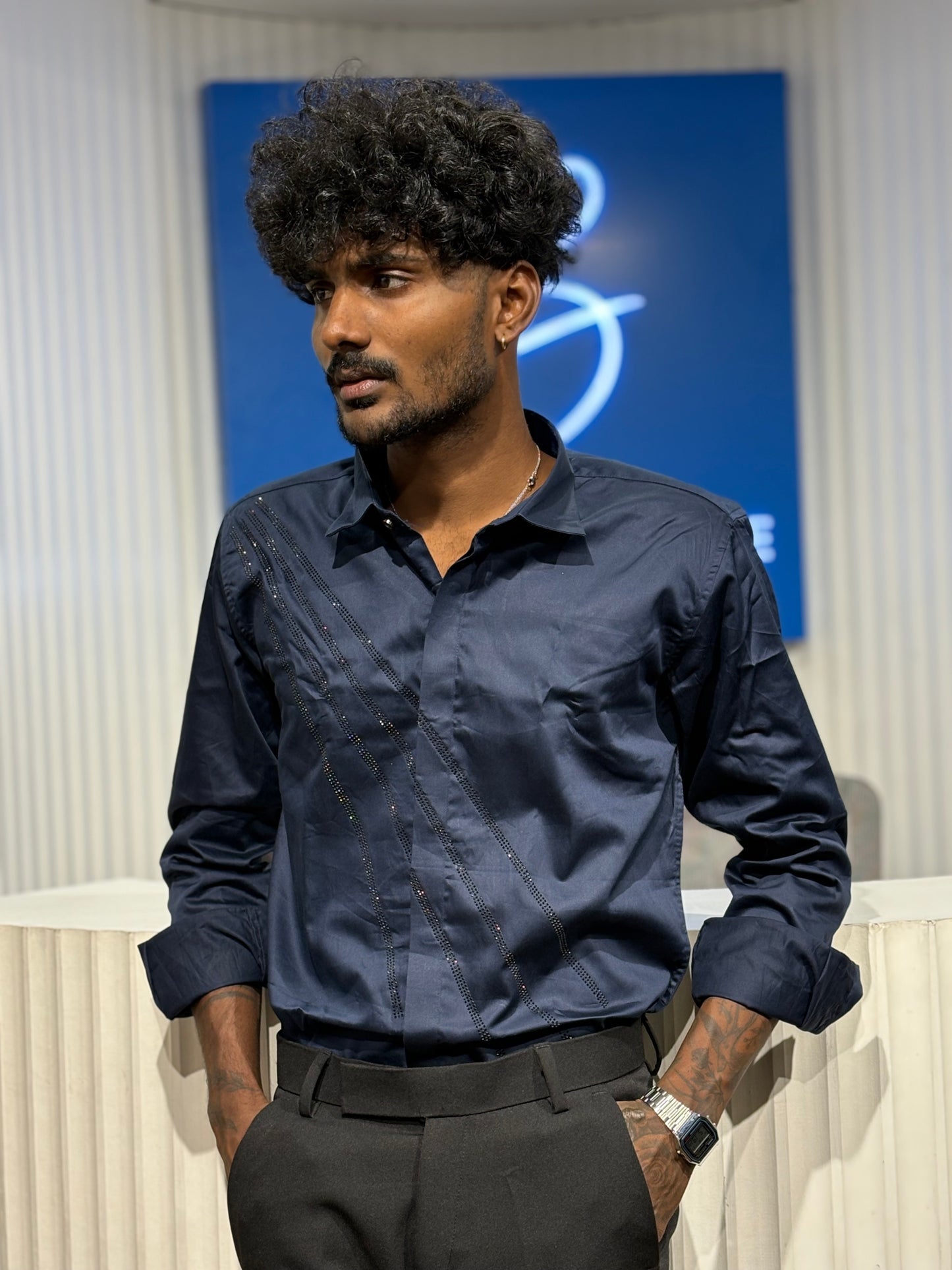 Blue Designer Shirt
