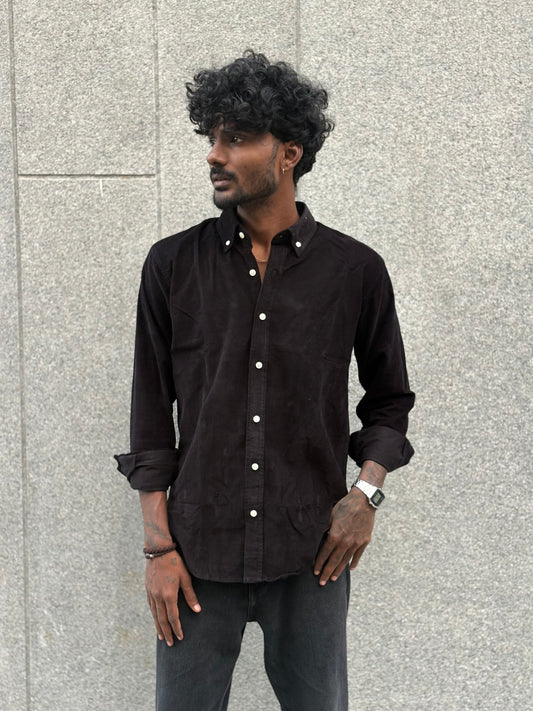 Black Corduroy Shirt