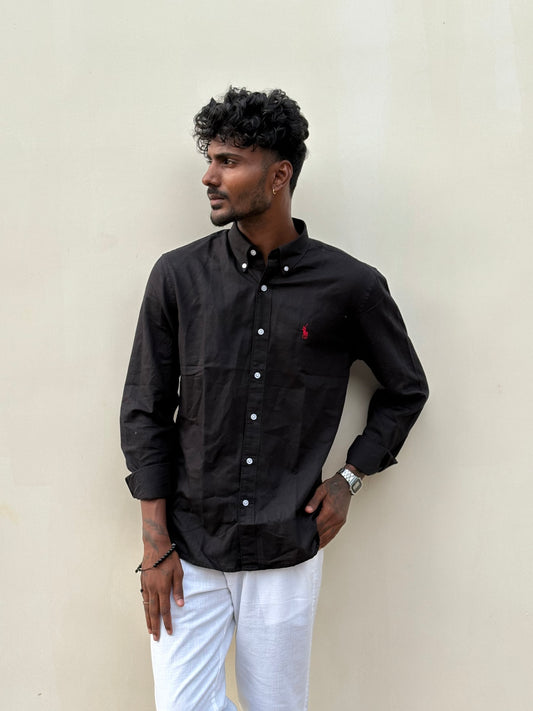 Black Linen Shirt