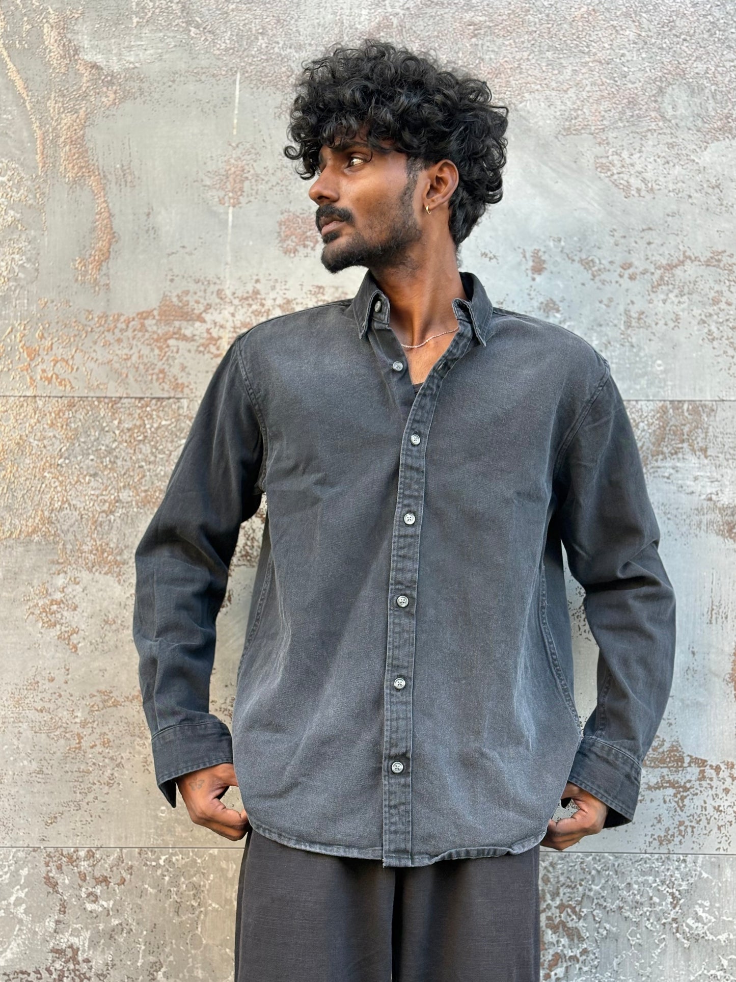 Black Denim Shirt