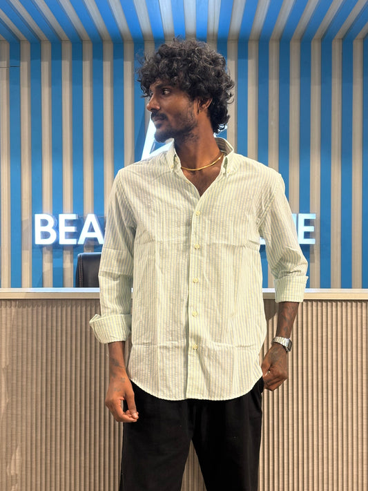 Green Striped Shirt