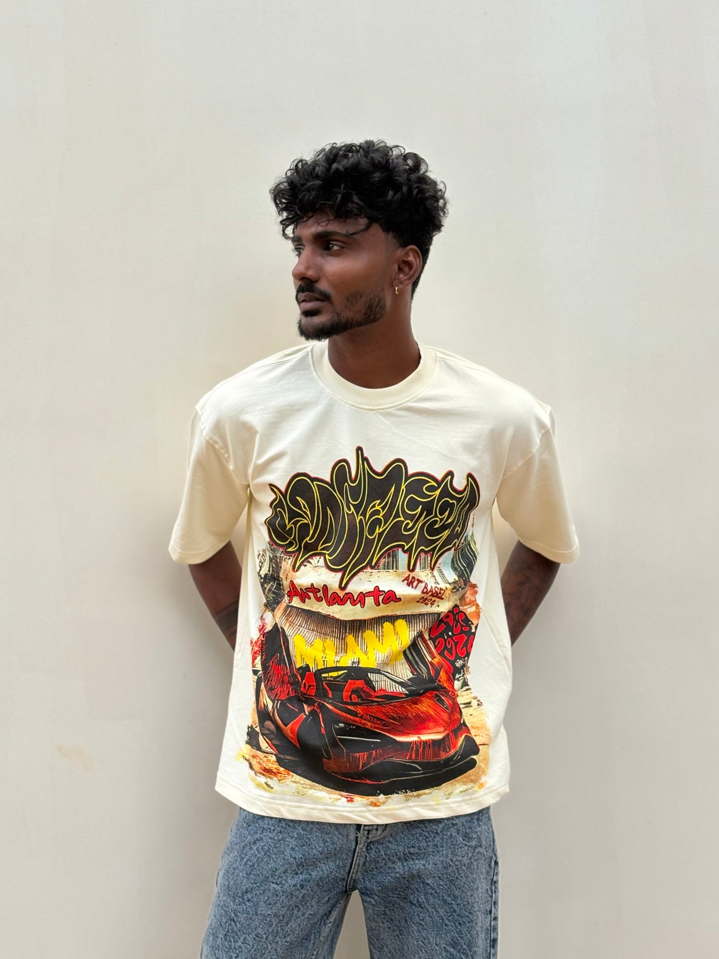 Cream Oversized Tshirt