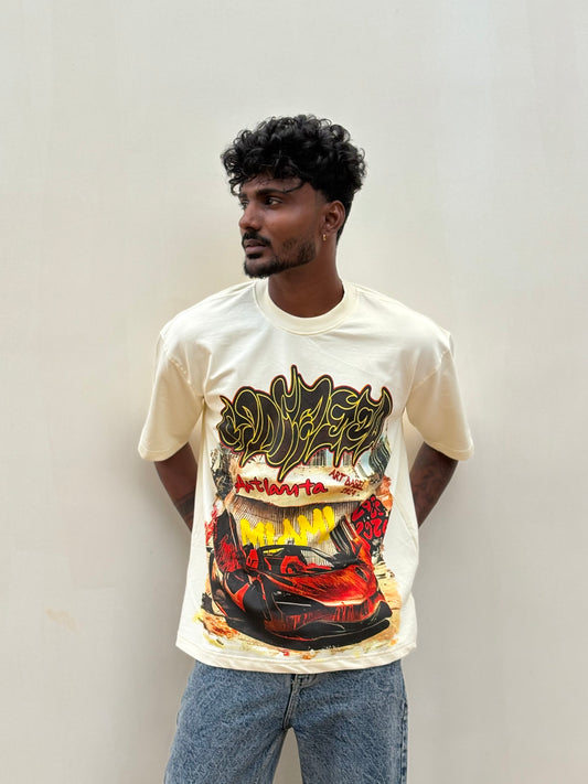 Cream Oversized Tshirt