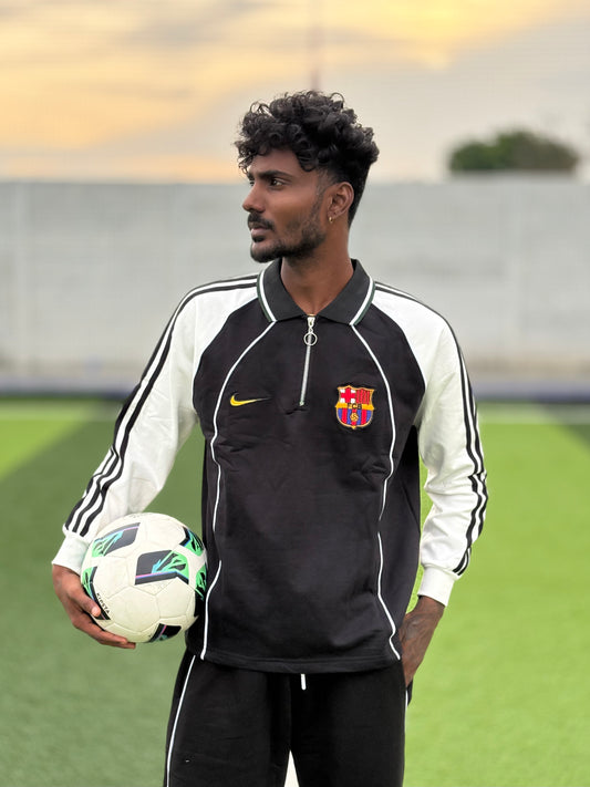 Barcelona Black Jersey Sweatshirt