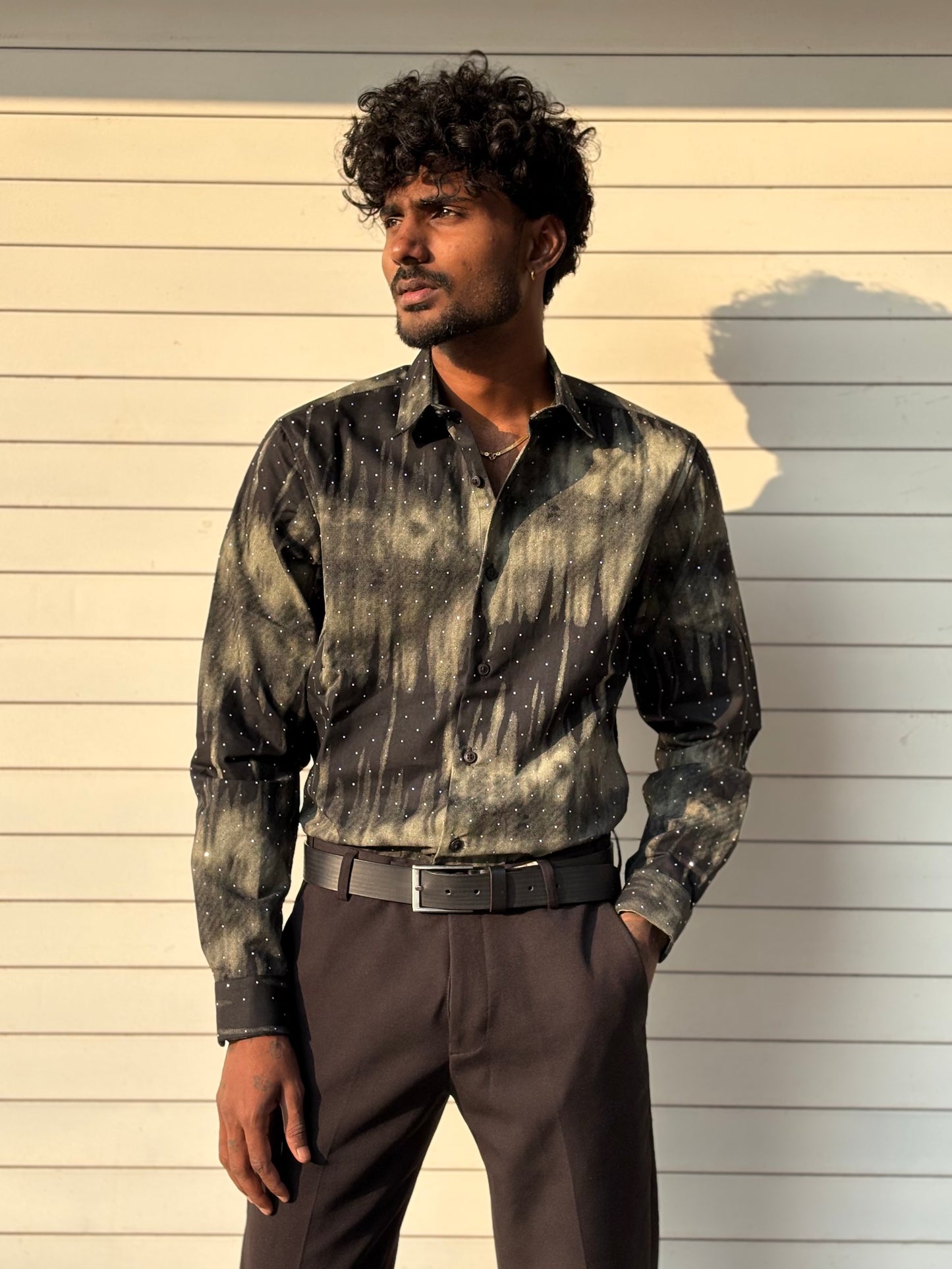Camouflage Printed Stone Shirt