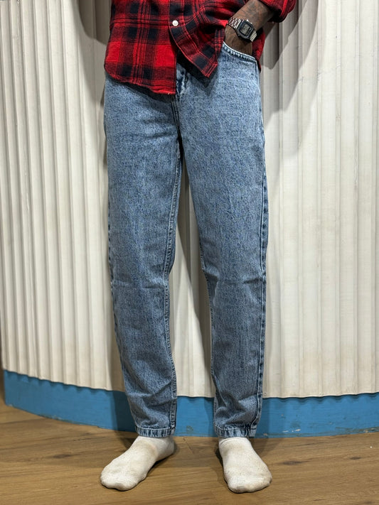 Blue Semi Baggy Jeans