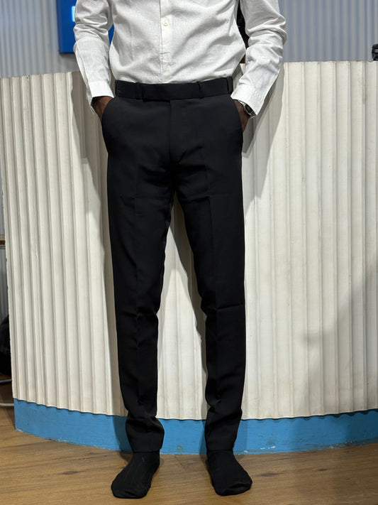 Black Polo Fit Formal Pants