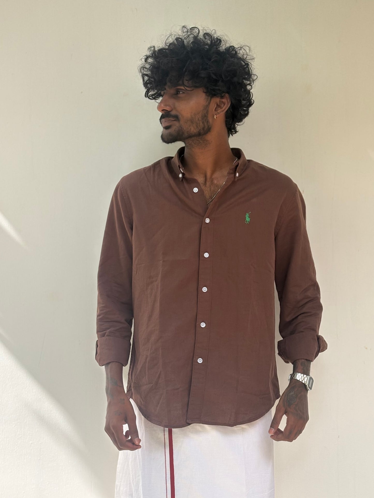Brown Linen Shirt