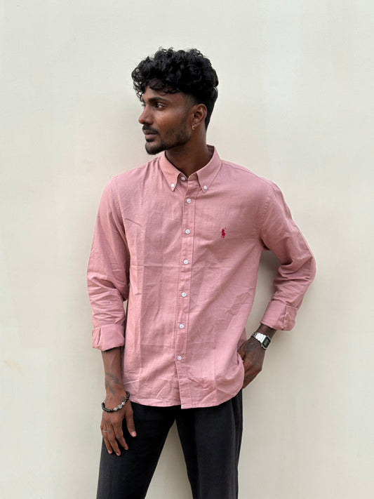Pink Linen Shirt