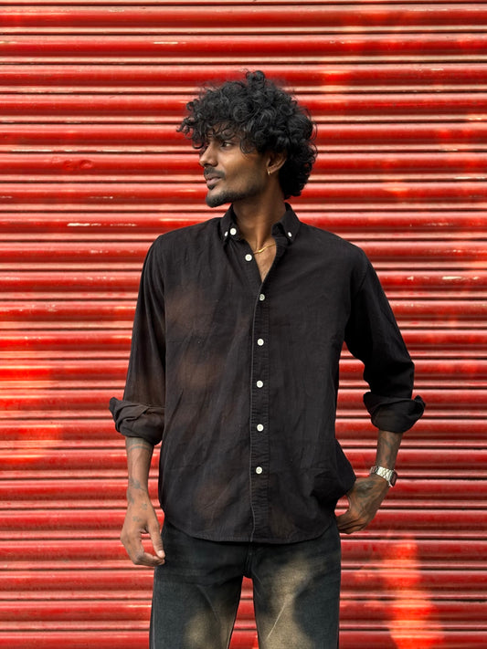 Black Corduroy Shirt