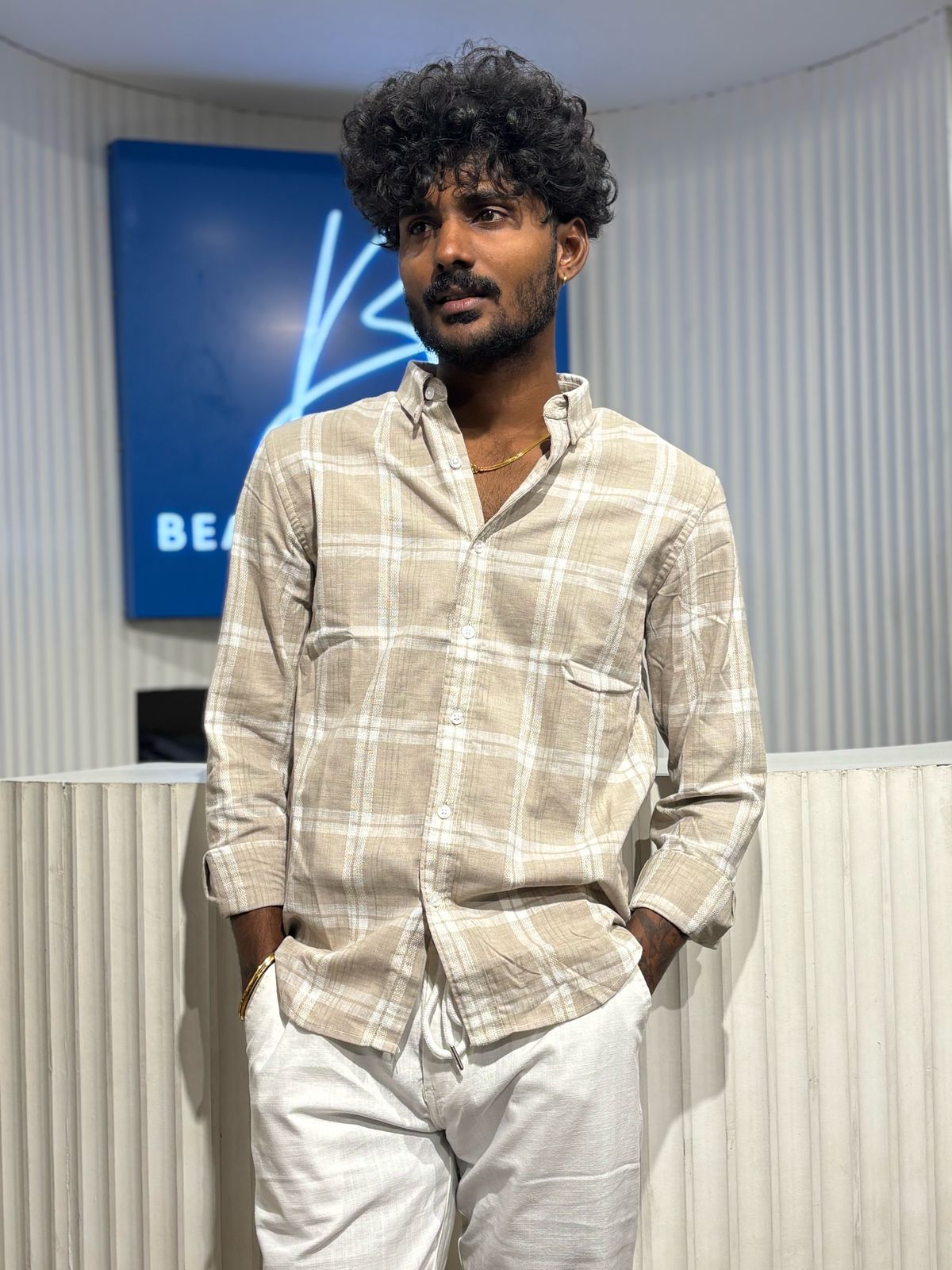 Beige Old Money Shirt